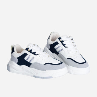 TENIS BLANCOS CON AZUL - TRUENO