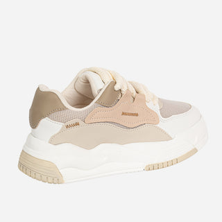 TENIS BEIGE PARA MUJER - AMARETTO