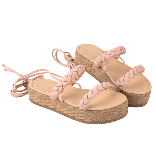 Sandalias Romanas con Plataforma - Kloe pink - FRESHKA – FRESHKA CO